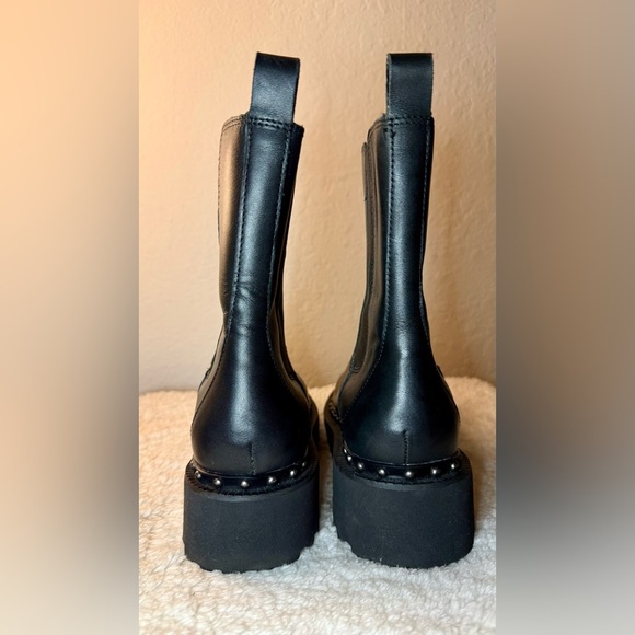 Vince Camuto Black Studded Ankle Booties - Picture 8 of 14